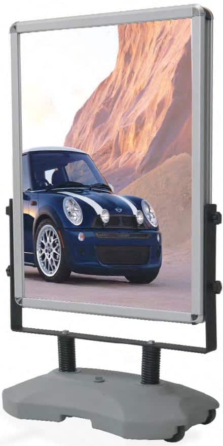 Heavy Duty Spring Unit Aluminium Pavement Sign