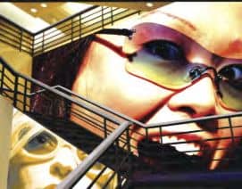 Application or a large wall using the new 3M 3545 non-PVC vinyl.