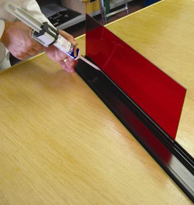 Devcon Metal Welder will fill gaps up to 12 mm wide. Devcon Metal Welder being used.