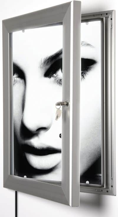 Stock Displays hi-res outdoor lightbox with poster. Stock Displays hi-res outdoor lightbox with poster.