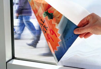 Madico Clear Graphic Film on a window.