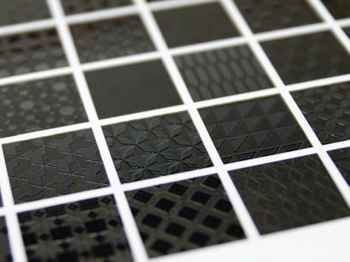 Textured finishes using the clear mimaki LED UV head ink