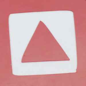 Vinyl cut with an incorrect offset setting (larger)