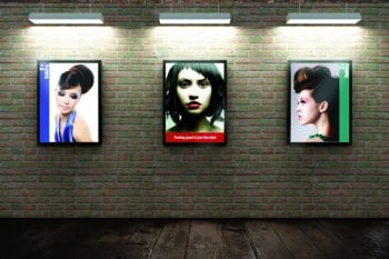 Metamark’s MD-PP150 poster paper is recommended for indoor advertising and POS display applications. Metamark PP150 poster paper on display