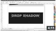 Youtube video on drop shadow effect in coral draw X6