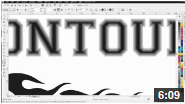 Tutorial video on using the contour tool in coral draw X6