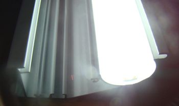 close up of the LED component