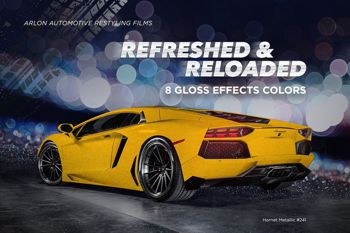 car wrapped in yellow vinyl