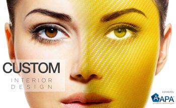poster of a women's face half covered in yellow film