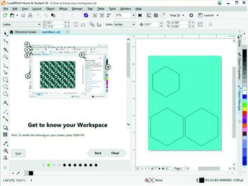 screenshot of design software