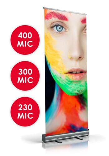 Printed roll on banner