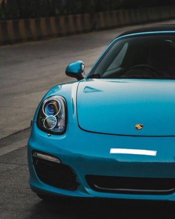 APA's new wrapping on a car  Gloss Miami Blue 