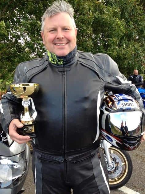 Stewart Bell with trophies