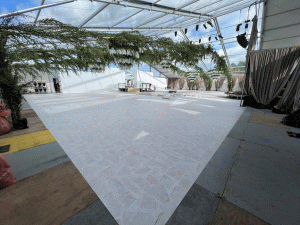 drytac wedding veinyl Graphics company TrimSign helps bring wedding celebrations with Drytac's FloorTac Textures