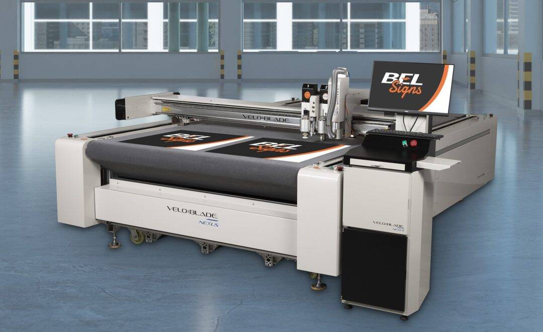 Veloblade Router BEL Signs speeds up production with new VeloBlade Nexus 2516 - Sign Update