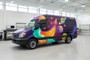 Mutoh van Mutoh's AQUAFUZE ink compatible for professional cast media wrapping applications