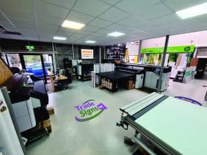 Trade Signs UK Latex room Trade Signs UK launches with latest HP Latex technology