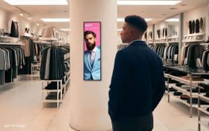 Philips Stretch 3150 Mens clothing New Philips Stretch 3150 displays expand the limits of digital signage