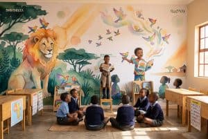 Digidelta Lion Classroom project Digidelta supports FESPA Foundation's South African school project