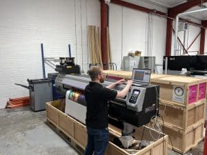 Dom with flight case PP Graphics takes Mimaki tech on the road